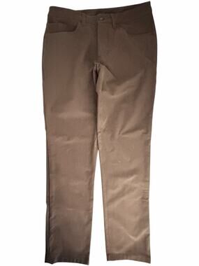 Lululemon ABC Classic Fit Pants Men's 32 Brown Stretch Casual